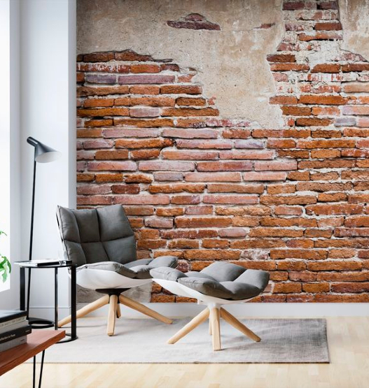 Photowall Sweden Fragment Of Brick Wall Behang Hashtag Interieur